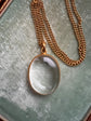 VICTORIAN 15CT GOLD & ROCK CRYSTAL LOCKET