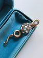 VICTORIAN DIAMOND & 15CT GOLD SNAKE PENDANT