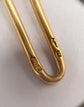 ANTIQUE 18CT GOLD PAPERCLIP & LOVERS KNOT LINK ALBERT CHAIN