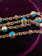 VICTORIAN TURQUOISE & DIAMOND CHAIN