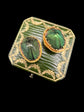 VICTORIAN SCARAB BEETLE BOXED PARURE