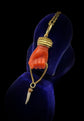 EARLY 19TH CENTURY CORAL HAND PENDANT