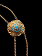 VICTORIAN TURQUOISE & 18CT GOLD NECKLACE