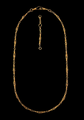 19TH CENTURY 18CT GOLD TWIST LINK ALBERT CHAIN