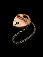 VICTORIAN 9CT GOLD HEART PADLOCK WITH WORKING KEY