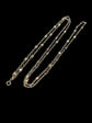 19TH CENTURY FRENCH SILVER & GOLD GUARD CHAIN