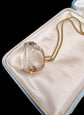 LARGE 18CT GOLD & ROCK CRYSTAL SPINNER PENDANT