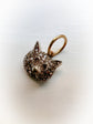 ANTIQUE DIAMOND FOX HEAD PENDANT