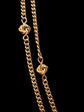 VICTORIAN 15CT GOLD KNOT & CURB GUARD CHAIN