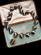 VICTORIAN BANDED AGATE & SNAKE GILT NECKLACE