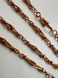 19TH CENTURY 18CT GOLD TWIST LINK ALBERT CHAIN