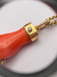 19TH CENTURY CORAL HAND PENDANT