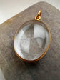 VICTORIAN 15CT GOLD & ROCK CRYSTAL LOCKET