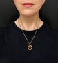 VICTORIAN 15CT GOLD SNAKE WITH GARNET PENDANT