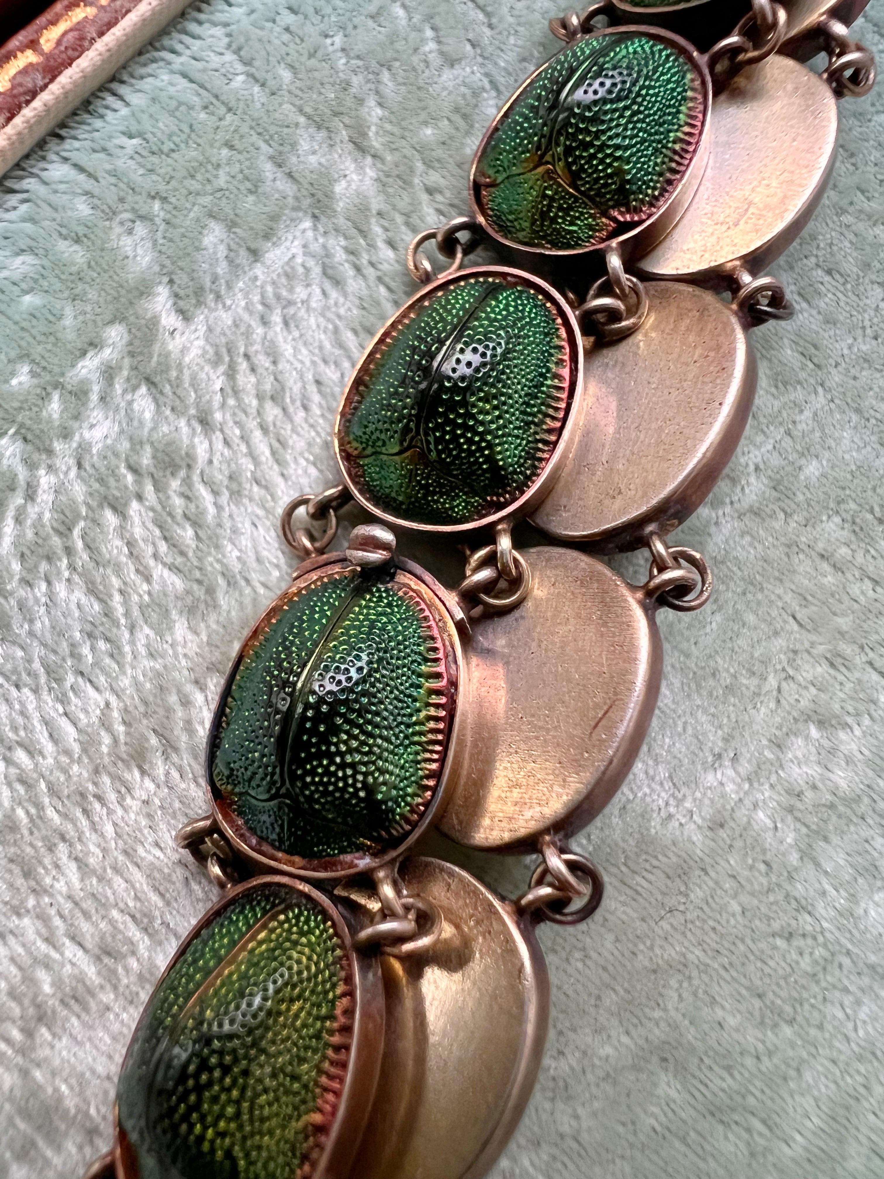 Scarab on sale beetle bracelet