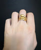 CHUNKY VICTORIAN 15CT GOLD COILED SNAKE RING