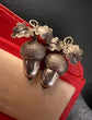 VICTORIAN SILVER ACORN EARRINGS look