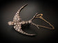 VICTORIAN DIAMOND SWALLOW BIRD BROOCH