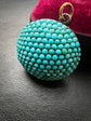 VICTORIAN PAVE TURQUOISE DOME PENDANT