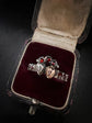 FRENCH EARLY 19TH CENTURY FRENCH DOUBLE HEART RING