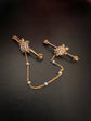 DOUBLE DIAMOND & PEARL TORTOISE BAR BROOCH SET