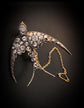 VICTORIAN DIAMOND SWALLOW BIRD BROOCH