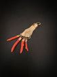 EARLY 19TH CENTURY LAVA & CORAL HAND PENDANT