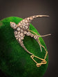 VICTORIAN DIAMOND SWALLOW BIRD BROOCH