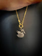 EARLY 19TH CENTURY FRENCH SWAN PENDANT