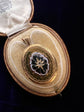 VICTORIAN BANDED AGATE & DIAMOND LOCKET