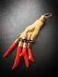 EARLY 19TH CENTURY LAVA & CORAL HAND PENDANT