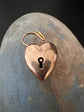 VICTORIAN PUFFY HEART PADLOCK PENDANT/CLASP