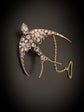 VICTORIAN DIAMOND SWALLOW BIRD BROOCH