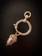 EARLY 20TH CENTURY SILVER MULTI GEM ACORN PENDANT