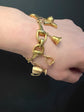 TIFFANY & CO 18CT GOLD SNAFFLE CHARM BRACELET