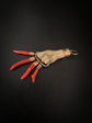 EARLY 19TH CENTURY LAVA & CORAL HAND PENDANT