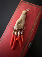 EARLY 19TH CENTURY LAVA & CORAL HAND PENDANT