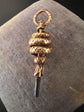 VICTORIAN COLIED SNAKE WATCH KEY PENDANT