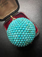 VICTORIAN PAVE TURQUOISE DOME PENDANT