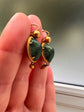 VICTORIAN SCARAB BEETLE EARRINGS