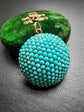 VICTORIAN PAVE TURQUOISE DOME PENDANT