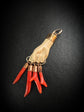 EARLY 19TH CENTURY LAVA & CORAL HAND PENDANT