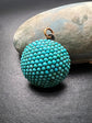 VICTORIAN PAVE TURQUOISE DOME PENDANT