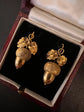 VICTORIAN 15CT GOLD ACORN EARRINGS