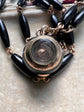 VICTORIAN ONYX NECKLACE WITH DIAMOND STAR PENDANT