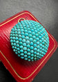 VICTORIAN PAVE TURQUOISE DOME PENDANT