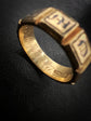 ‘IN MEMORY OF’ 18CT GOLD & ENAMEL BAND RING