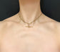 ANTIQUE PLATINUM & 18CT GOLD ALBERT CHAIN