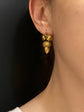 VICTORIAN 15CT GOLD ACORN EARRINGS