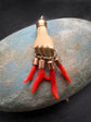 EARLY 19TH CENTURY LAVA & CORAL HAND PENDANT